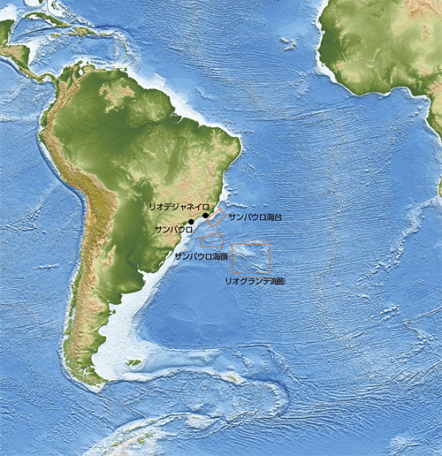 ブラジル海域図