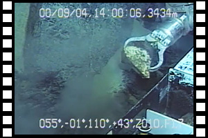 大町海山での蛇紋岩サンプリング　第571潜航 2000年9月4日