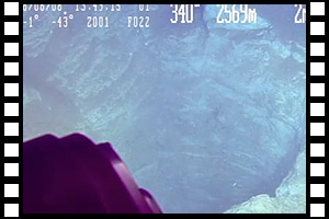 日本海東縁で見つかったくぼみ／ポックマーク 第1081潜航 2008年6月8日